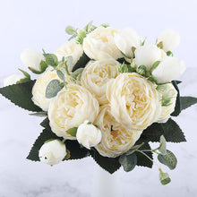Load image into Gallery viewer, Rose Pink Silk Peony Artificial Flowers