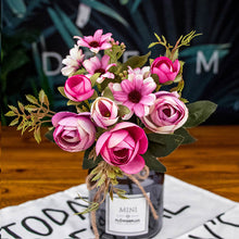Load image into Gallery viewer, Autumn Fake Tea Rose Silk Flowers