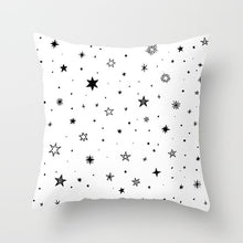 Load image into Gallery viewer, Geometric Black and White Pillow Case