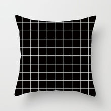 Load image into Gallery viewer, Geometric Black and White Pillow Case