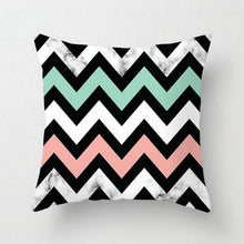 Load image into Gallery viewer, Geometric Stripe Pillow Case