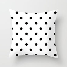 Load image into Gallery viewer, Black and White Geometric Decorative Pillow Case