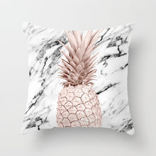 Load image into Gallery viewer, Pink Geometric Tropic Pineapple Pillow Case
