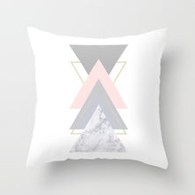 Load image into Gallery viewer, Pink Geometric Tropic Pineapple Pillow Case