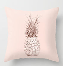 Load image into Gallery viewer, Pink Geometric Tropic Pineapple Pillow Case