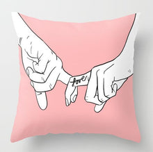 Load image into Gallery viewer, Pink Geometric Tropic Pineapple Pillow Case