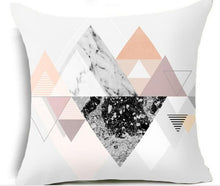 Load image into Gallery viewer, Pink Geometric Tropic Pineapple Pillow Case