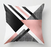 Load image into Gallery viewer, Pink Geometric Tropic Pineapple Pillow Case