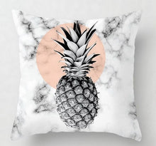 Load image into Gallery viewer, Pink Geometric Tropic Pineapple Pillow Case