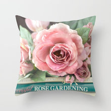 Load image into Gallery viewer, Rose Flower Pillow Case