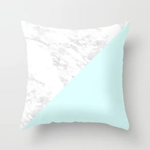 Load image into Gallery viewer, Geometric Blue/Green Pillow Case