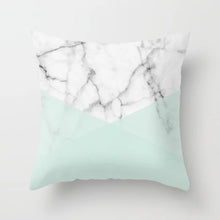 Load image into Gallery viewer, Geometric Blue/Green Pillow Case