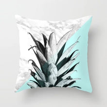 Load image into Gallery viewer, Geometric Blue/Green Pillow Case