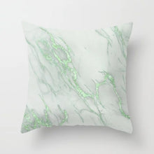 Load image into Gallery viewer, Geometric Blue/Green Pillow Case