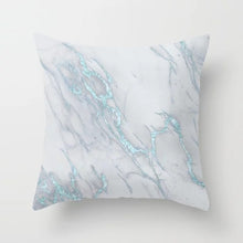 Load image into Gallery viewer, Geometric Blue/Green Pillow Case