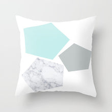 Load image into Gallery viewer, Geometric Blue/Green Pillow Case