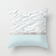 Load image into Gallery viewer, Geometric Blue/Green Pillow Case