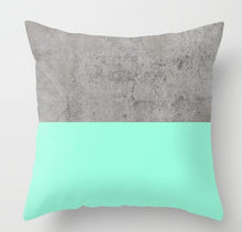 Load image into Gallery viewer, Geometric Blue/Green Pillow Case