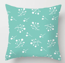 Load image into Gallery viewer, Geometric Blue/Green Pillow Case
