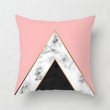 Load image into Gallery viewer, Geometric Pink/Green Pillow Case
