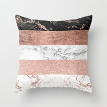 Load image into Gallery viewer, Geometric Pink/Green Pillow Case