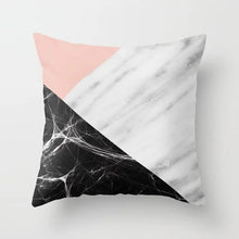 Load image into Gallery viewer, Geometric Pink/Green Pillow Case