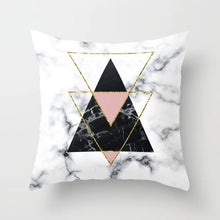 Load image into Gallery viewer, Geometric Pink/Green Pillow Case