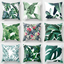Load image into Gallery viewer, Fashionable Vintage Green Pillow Case