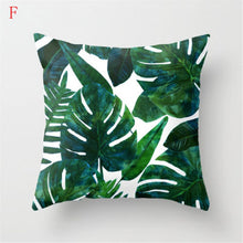 Load image into Gallery viewer, Fashionable Vintage Green Pillow Case