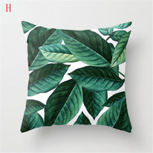Load image into Gallery viewer, Fashionable Vintage Green Pillow Case