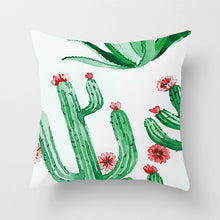 Load image into Gallery viewer, Green Cactus Pillow Case