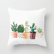 Load image into Gallery viewer, Green Cactus Pillow Case