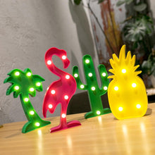 Load image into Gallery viewer, Unicorn Star Heart Flamingo Pineapple Night Light