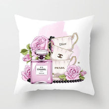 Load image into Gallery viewer, Painted Flowers &amp; Bag Bottle Super Soft Pillow Case