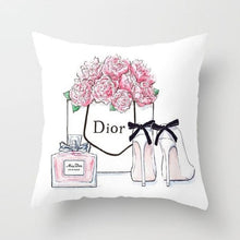 Load image into Gallery viewer, Painted Flowers &amp; Bag Bottle Super Soft Pillow Case