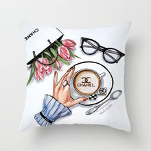 Load image into Gallery viewer, Painted Flowers &amp; Bag Bottle Super Soft Pillow Case