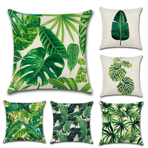 Africa Tropical Plant Pillow Case