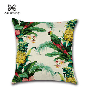 Africa Tropical Plant Pillow Case