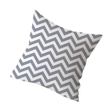 Load image into Gallery viewer, Gray Geometric Decorative Pillow Case