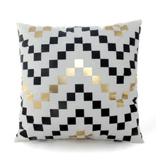 Load image into Gallery viewer, Bronzing Geometric Pillow Case