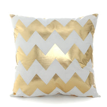 Load image into Gallery viewer, Bronzing Geometric Pillow Case
