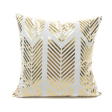 Load image into Gallery viewer, Bronzing Geometric Pillow Case