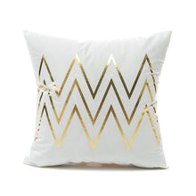 Load image into Gallery viewer, Bronzing Geometric Pillow Case