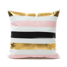 Load image into Gallery viewer, Bronzing Geometric Pillow Case