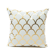 Load image into Gallery viewer, Bronzing Geometric Pillow Case