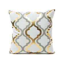 Load image into Gallery viewer, Bronzing Geometric Pillow Case