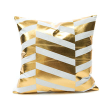 Load image into Gallery viewer, Bronzing Geometric Pillow Case
