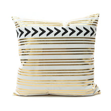 Load image into Gallery viewer, Bronzing Geometric Pillow Case