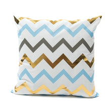 Load image into Gallery viewer, Bronzing Geometric Pillow Case