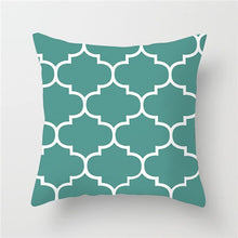 Load image into Gallery viewer, Blue Geometry Pillow Case